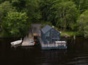 C250 Houseboat Fermanagh exterior view from water