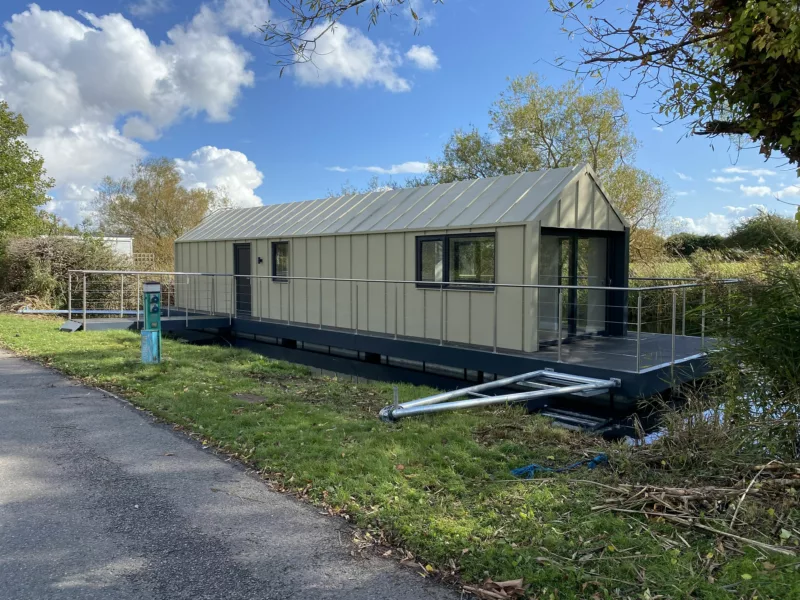 C500 houseboat Chichester Marina exterior