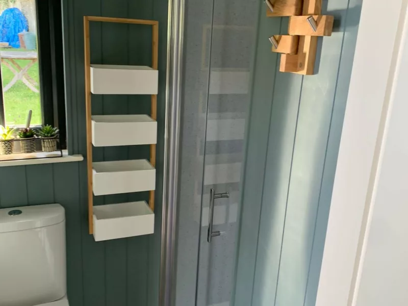 Fully compliant bathroom with shower